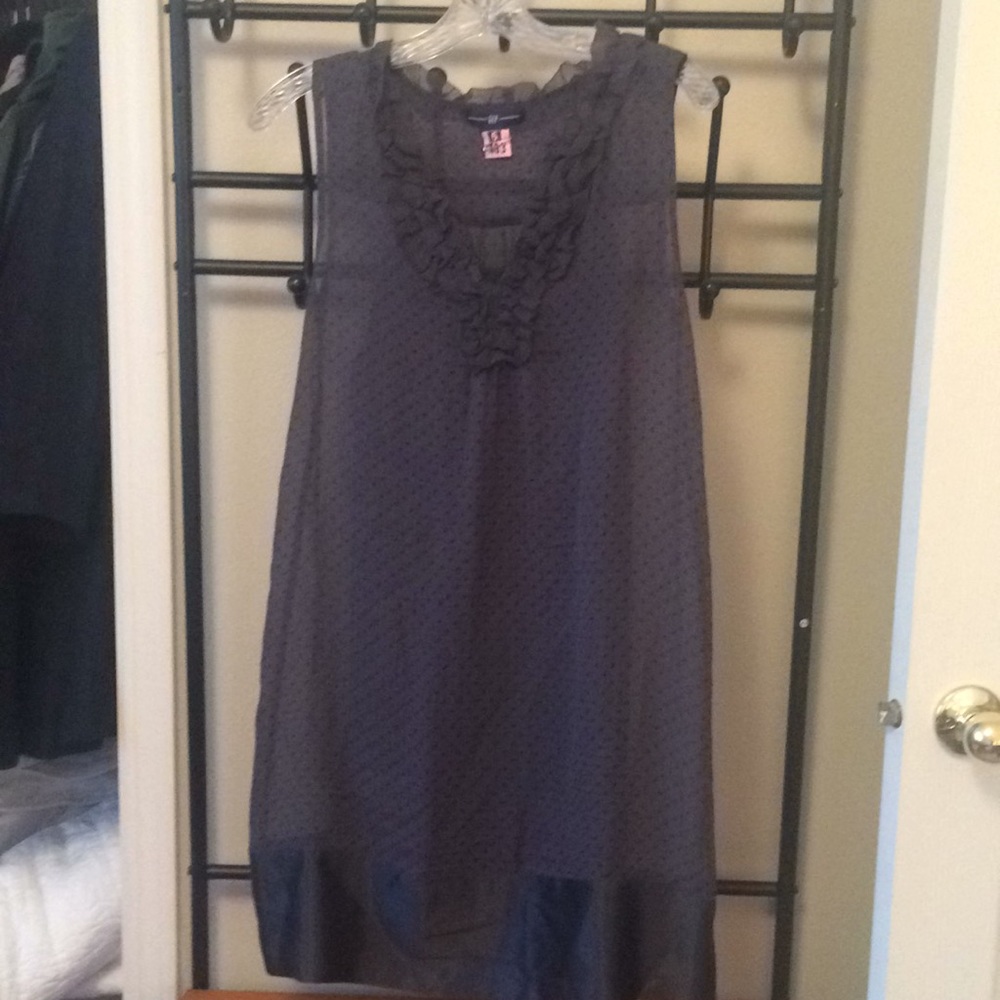 Grey silk gap dress